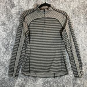 North Face Pullover Womens Medium FlashDry Striped Athletic Running Outdoors